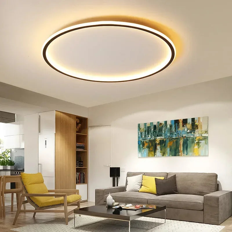 Plafonnier LED rond Ø 30 cm tricolore — Naralune