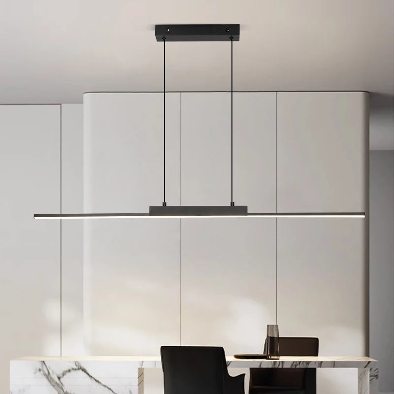 Suspension linéaire LED salle à manger — Naralune