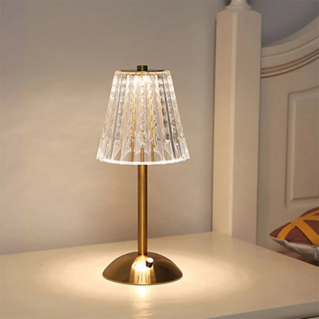 Lampe de chevet cristal diamant — Naralune