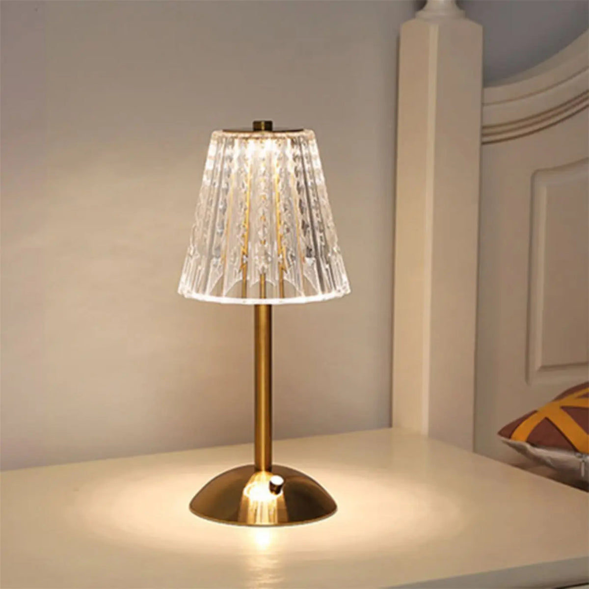 Lampe de chevet cristal diamant — Naralune