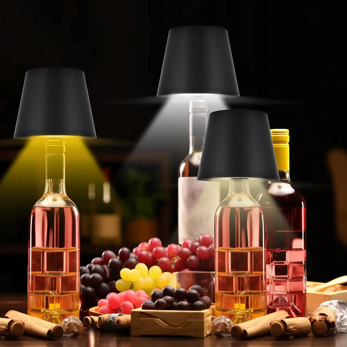 Lampe de chevet bouteille rechargeable — Naralune
