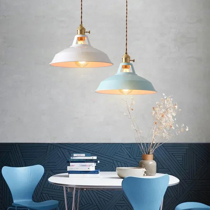 Suspension cloche émaillée Ø 26 cm — Naralune