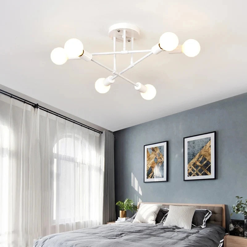 Plafonnier 8 lumières laiton Ø 70 cm — Naralune