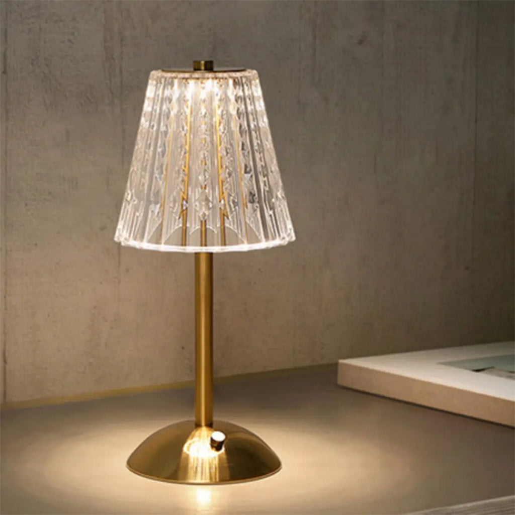 Lampe de chevet cristal diamant — Naralune