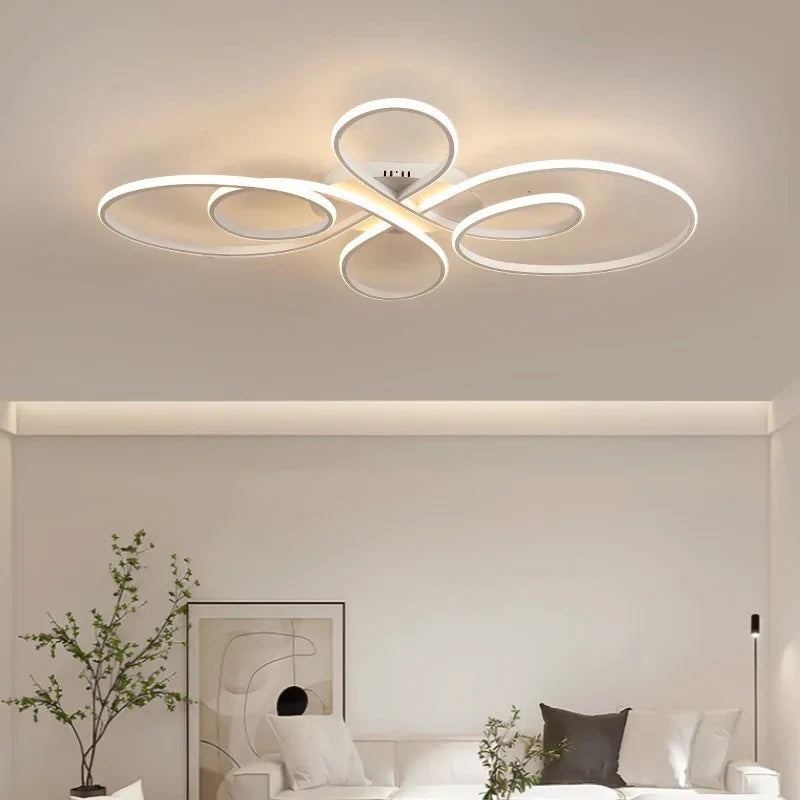 Plafonnier LED salon télécommandé — Naralune