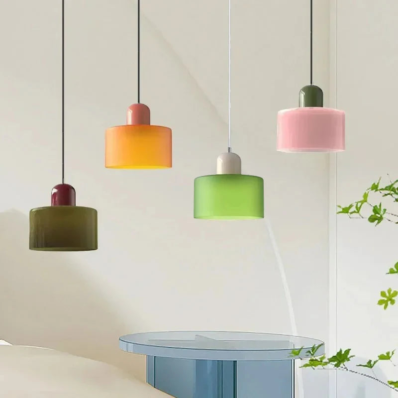 Suspension vitrail coloré — Naralune