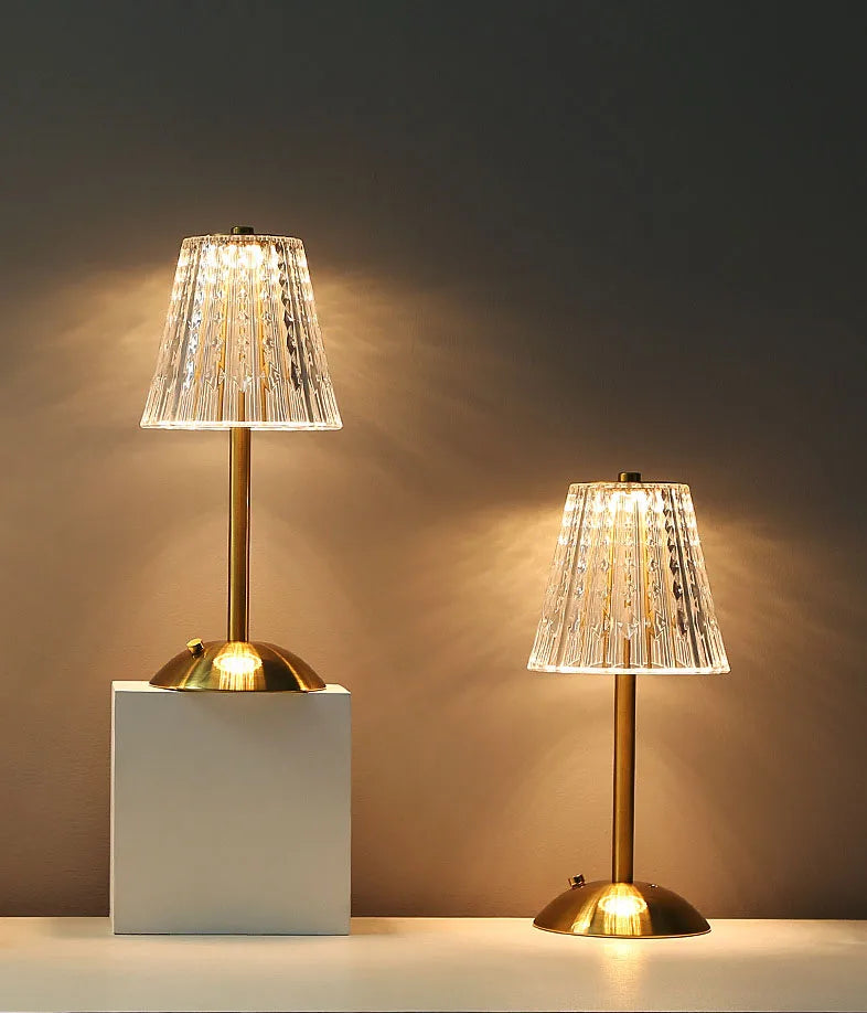 Lampe de chevet cristal diamant — Naralune
