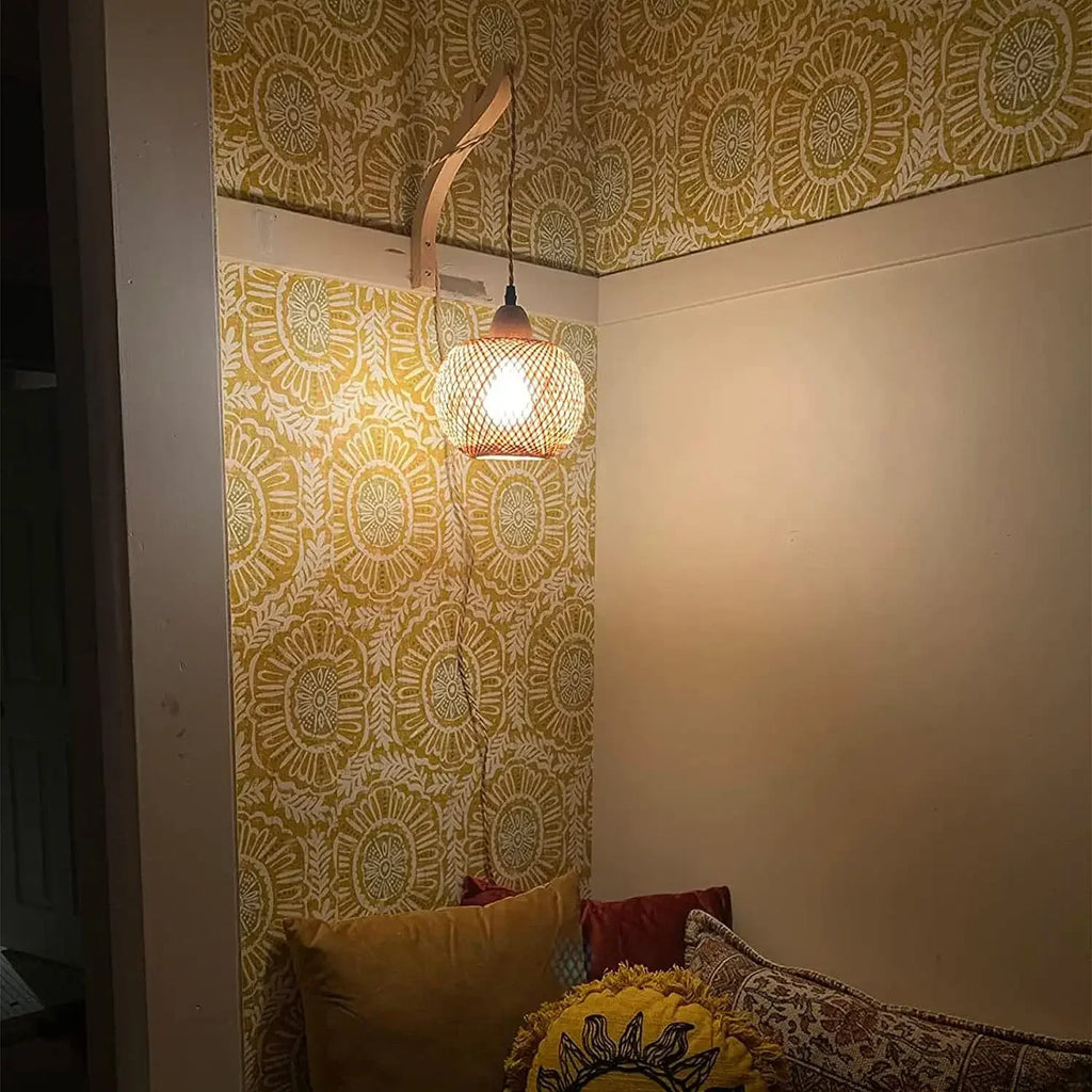 Applique murale bambou tressé — Naralune