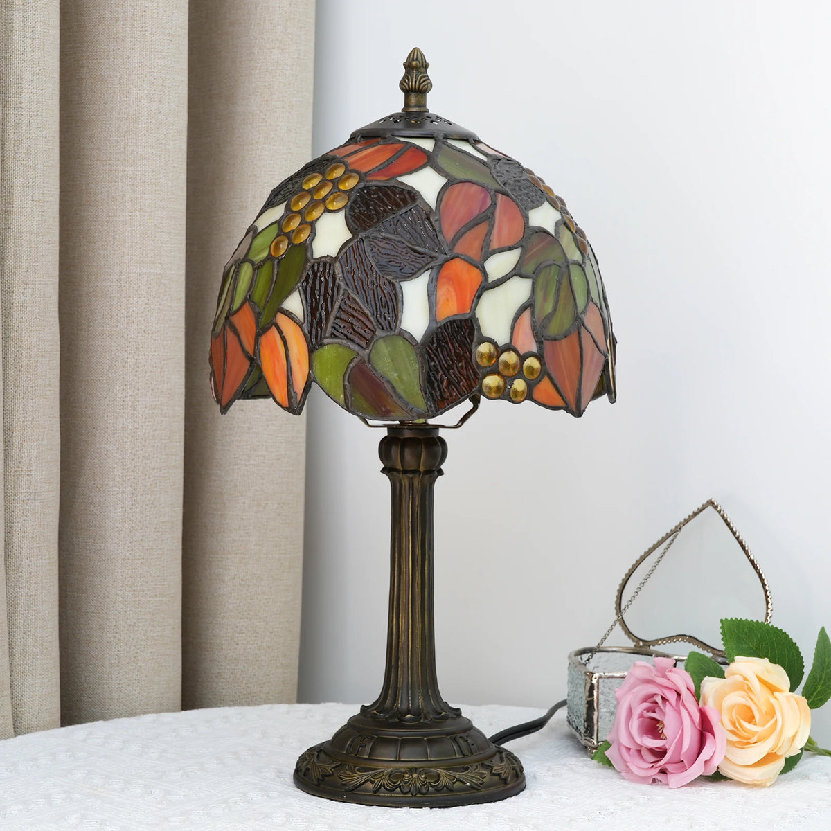 Lampe à poser vitrail Tiffany — Naralune