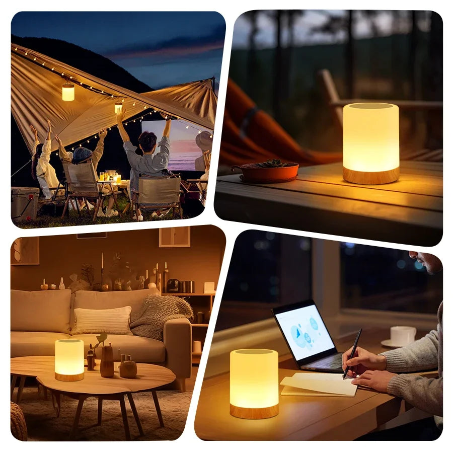 Lampe de chevet RGB tactile rechargeable — Naralune