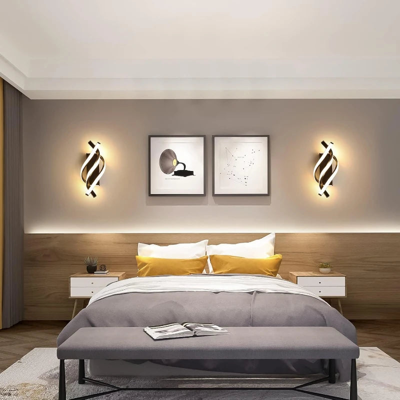 Applique murale LED spirale — Naralune