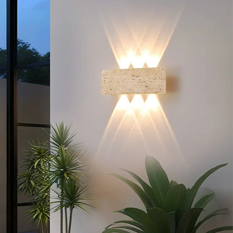 Applique murale extérieure pierre IP65 — Naralune