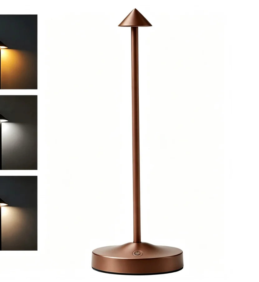 Lampe de chevet tactile noire ou cuivre — Naralune