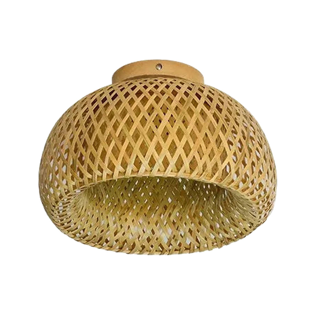 Plafonnier bambou tressé Ø 30 cm — Naralune