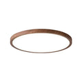 Plafonnier LED rond noyer Ø 40 cm — Naralune