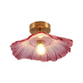 Plafonnier verre fleur Ø 28 cm — Naralune