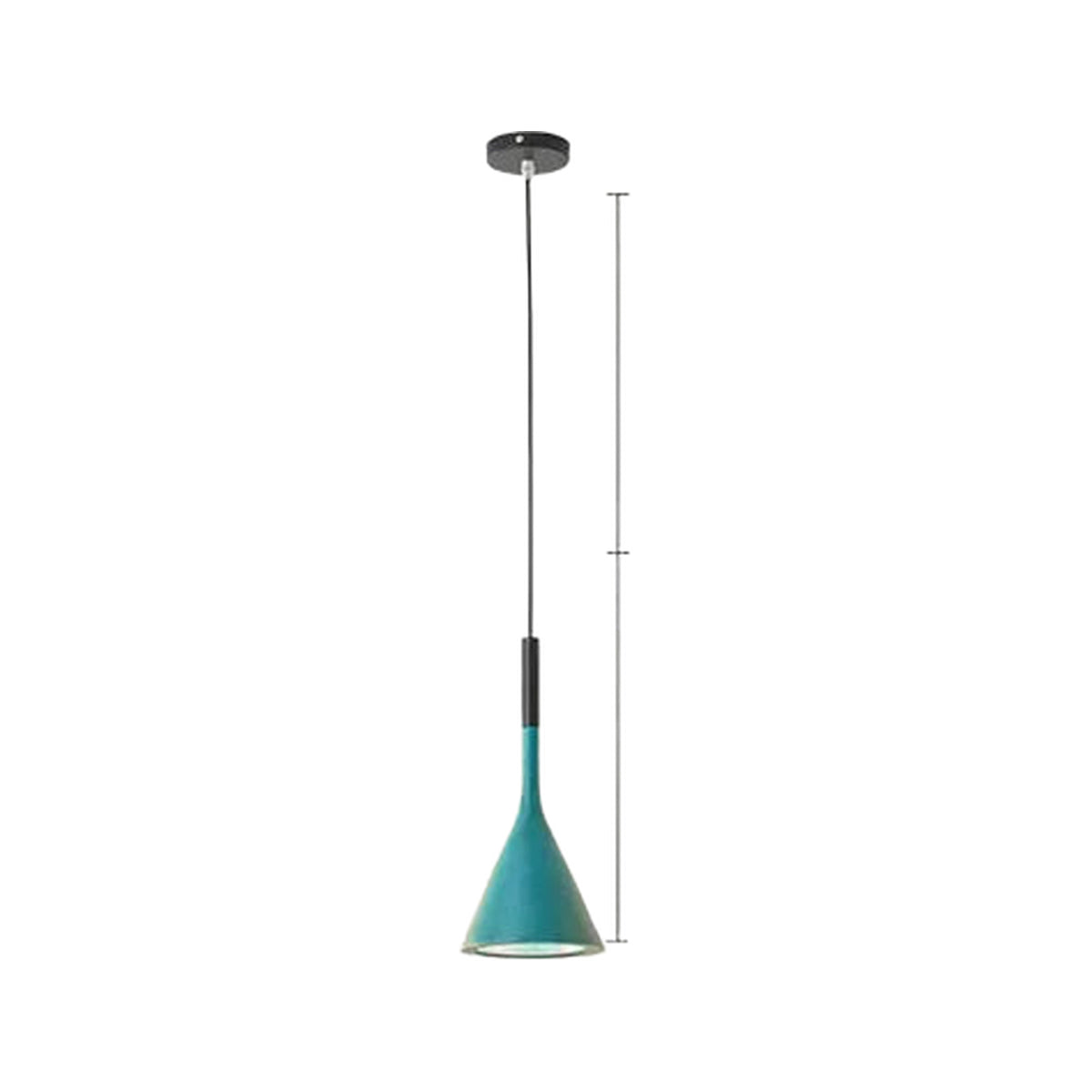 Suspension métal colorée E27 — Naralune