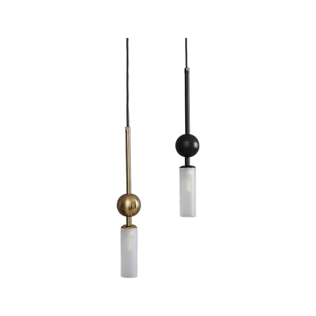 Suspension verre et laiton — Naralune