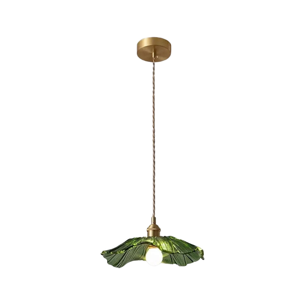 Suspension verre fleur Ø 28 cm — Naralune